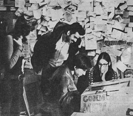 Community Memory terminal at Leopold's Records, Berkeley, CA, 1973. Image credit Wikipedia.